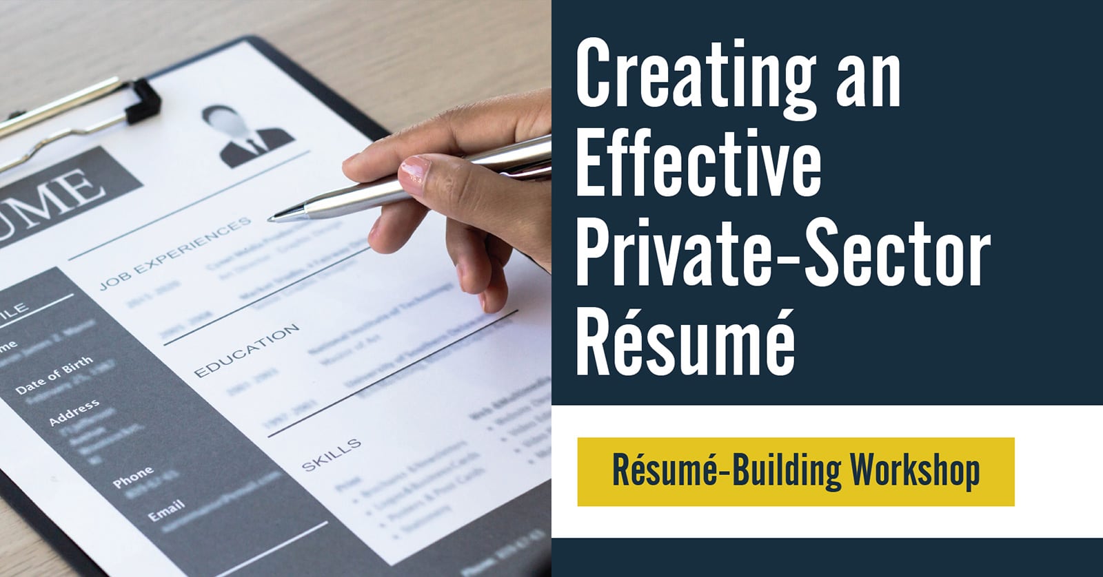 Resume Writing Workshop