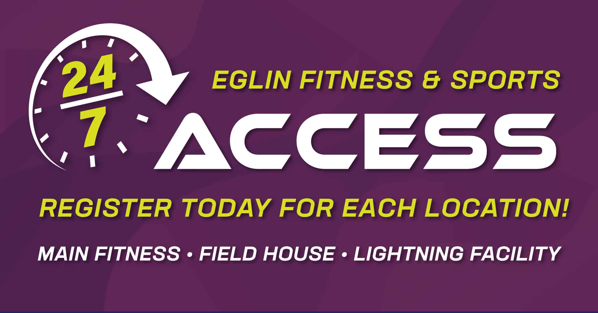 Register for 24/7 Fitness Access