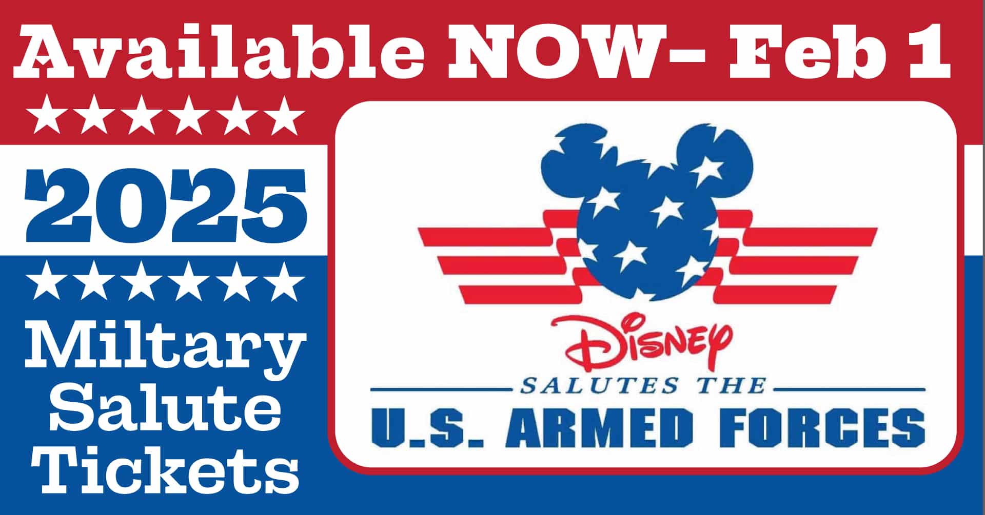 Walt Disney World Military Salute Tickets