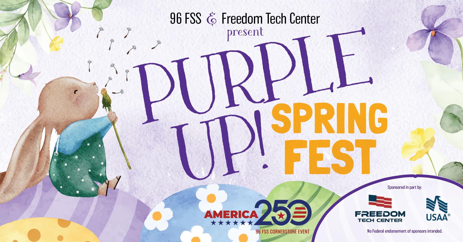 2026 Purple Up! Spring Fest, a 96 FSS Cornerstone America 250 event