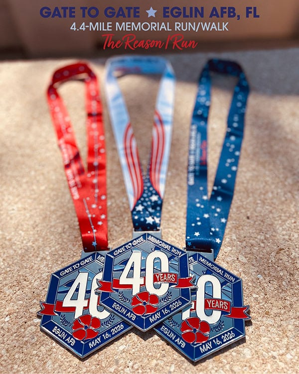 2026 40th Anniversary Gate To Gate Memorial Run/Walk - Commemorative Medals